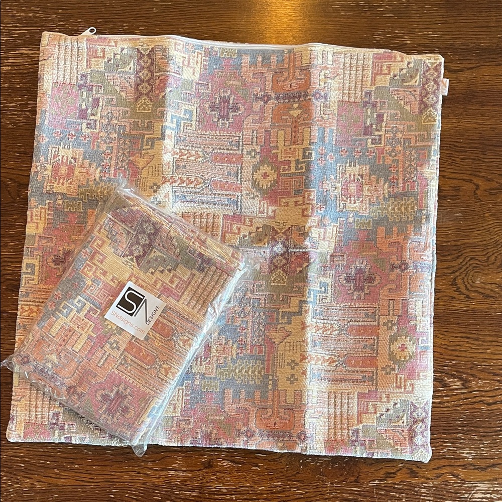 Colorful Patterned Pillow Covers (set of two)